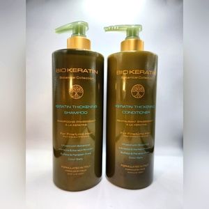 Bio Keratin Keratin Thickening Shampoo & Conditioner for Fine Hair duo 1L